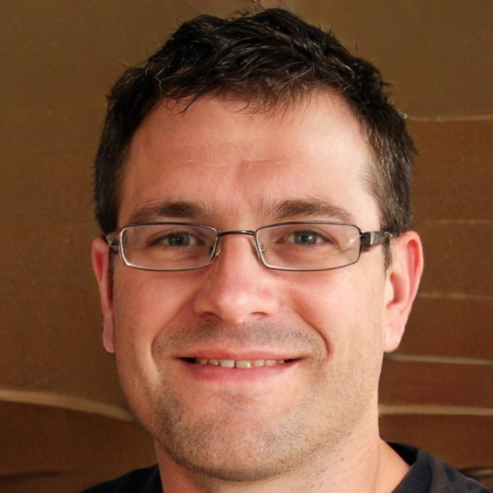 Portrait of male team member